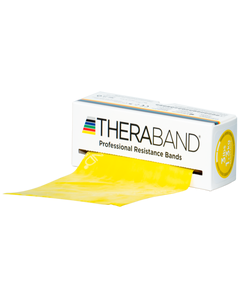 TheraBand Resistance Exercise Band, Yellow, Thin, 5.5m Roll