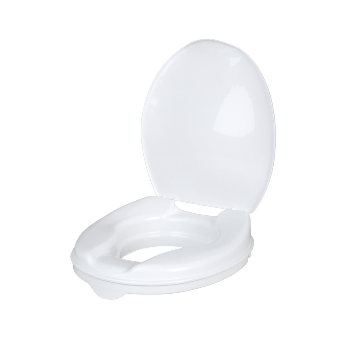Savanah Raised Toilet Seat, with Lid, 50mm, Retail