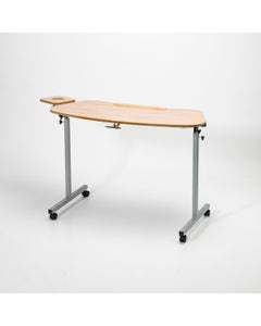 Homecraft Over Armchair Tilting Table, 109 x 41cm, with Side Table 20 x 20cm, Height Adjustable 75-91.5cm
