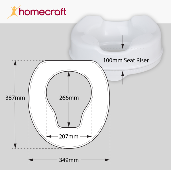 Savanah Raised Toilet Seat
