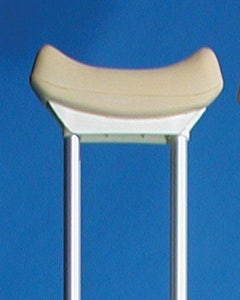 Crutch Pads for Underarm Crutches, Grey, Pkt 2