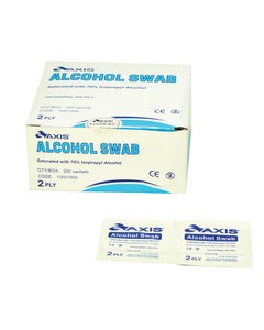 Bodichek Alcohol Swabs, 2 ply, 3 x 6cm, Box: 200