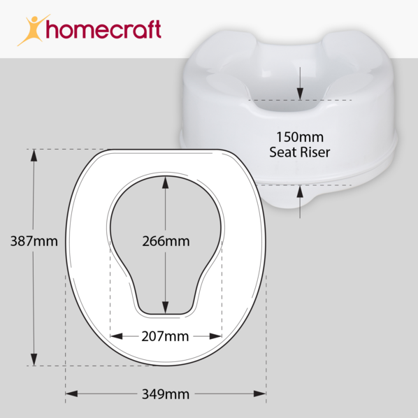 Savanah Raised Toilet Seat