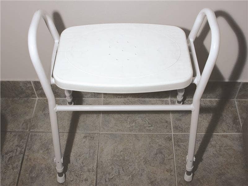 Homecraft Aluminium Shower Stool with Moulded Plastic Seat