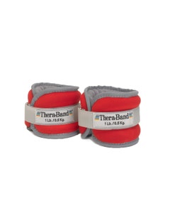 TheraBand Ankle/Wrist Weights, Red, Set of 2, 0.45kg each