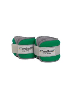 TheraBand Ankle/Wrist Weights, Green, Set of 2, 0.7kg each