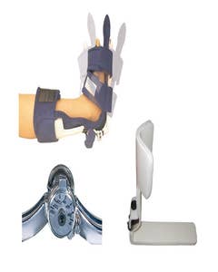 Comfy Spring Loaded Ankle/Foot Orthosis, Adult, Dark Blue, Terry cloth cover