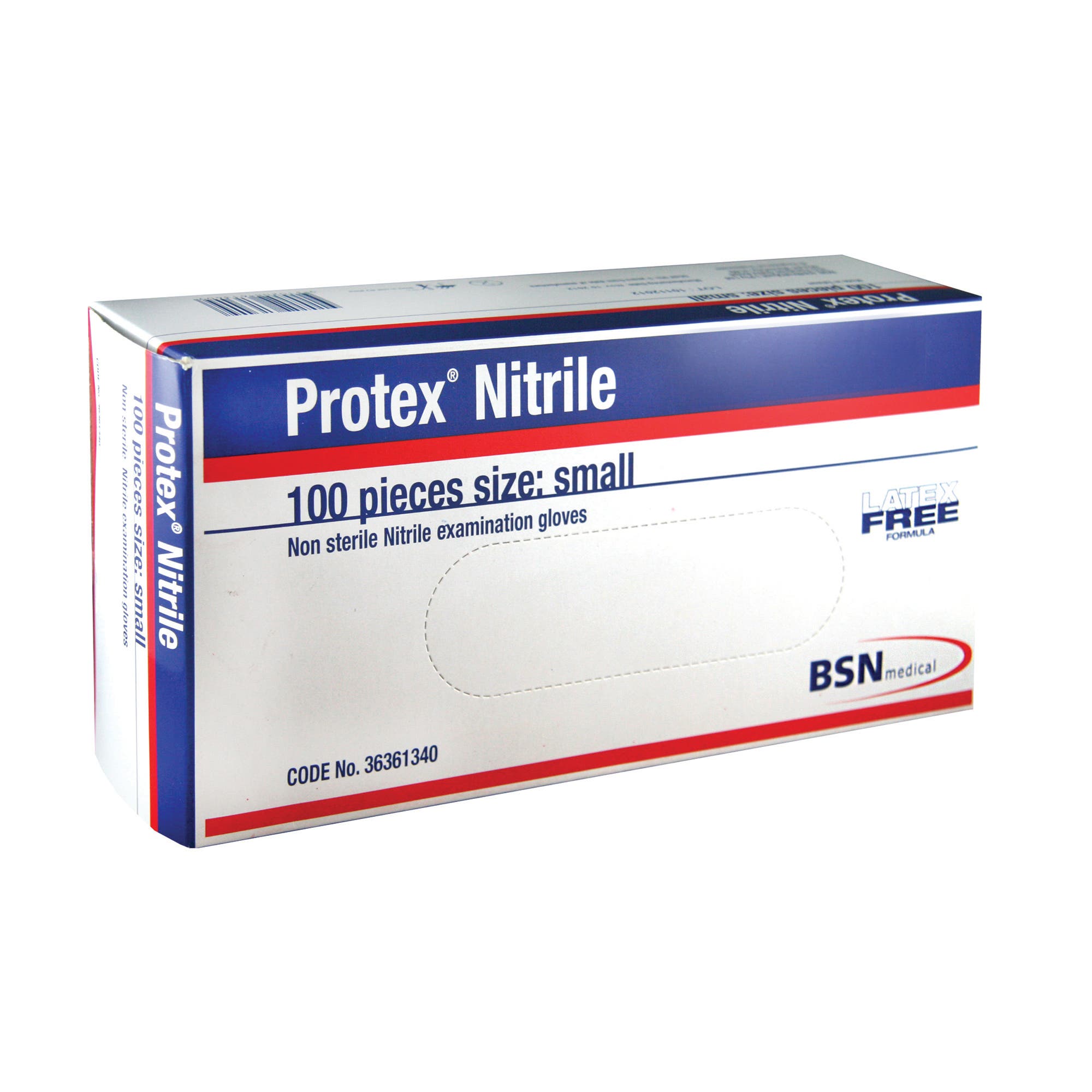 Protex Nitrile Examination Gloves, Powder Free, Latex Free, XL, Blue, 100/box
