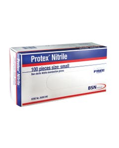 Protex Nitrile Examination Gloves, Powder Free, Latex Free, XL, Blue, 100/box