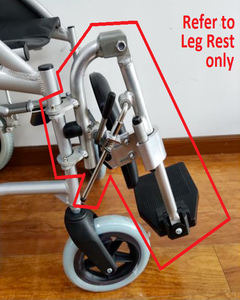 Elevating Leg Rest, Standard 46cm, to suit Days Swift Wheelchairs, Right