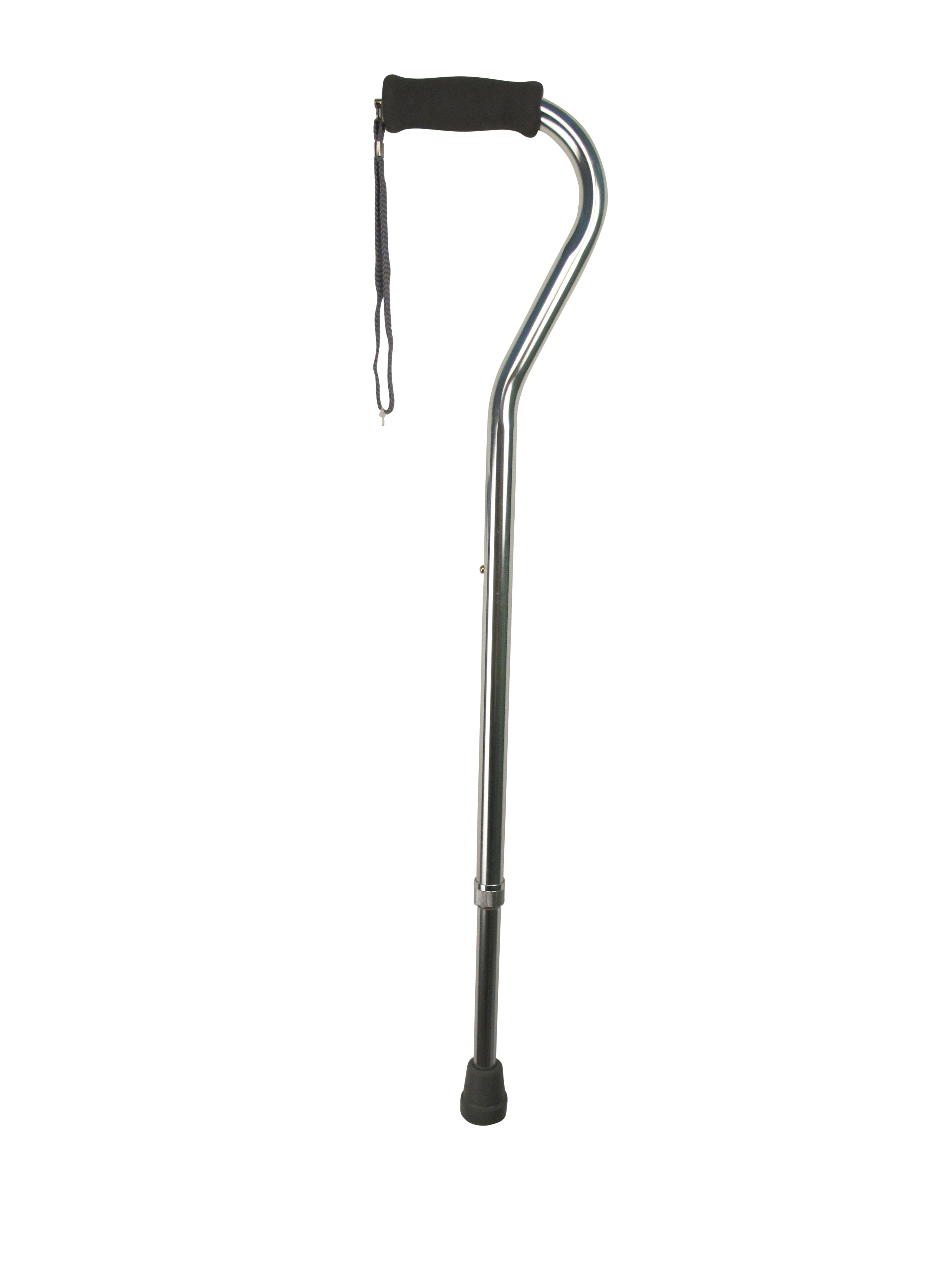 Swan Handle Walking Stick, Silver