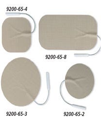 Uni-Patch R Series Tan Tricot Electrodes, 50 x 100mm, 4/pack