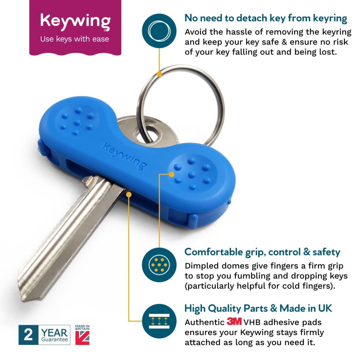 dext Keywing Key Turner, 3pk