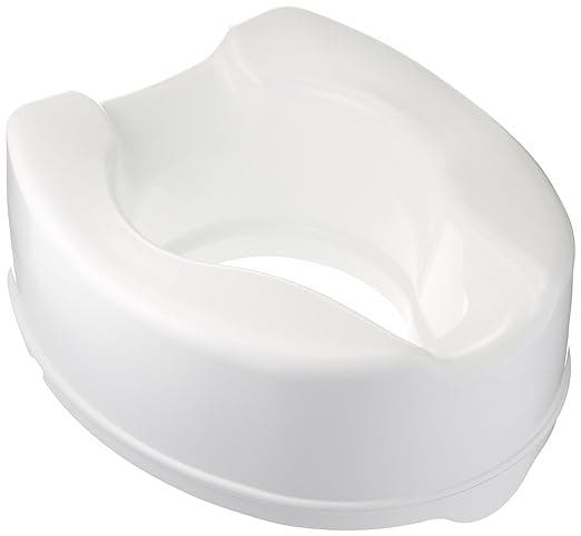Savanah Raised Toilet Seat, without Lid, 100mm, Retail