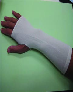 Splint Socks, Cotton with Thumb Hole, Medium/Large, Grey, Pkt 10