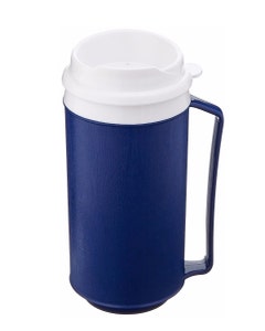 Insulated Mug with Tumbler Lid, 12oz, Blue