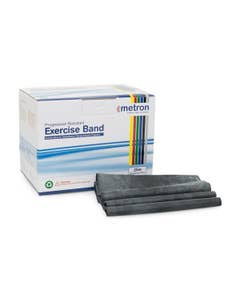 Metron Exercise Band, Black, X-Extra Firm, 25m