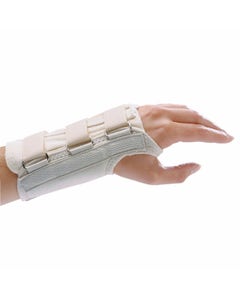 Rolyan D-Ring Wrist Brace, Regular Length, Beige