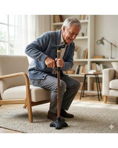 Days Sit to Stand Assist T-Handle Walking Stick with Lever, Bronze