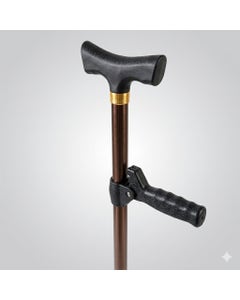 Days Sit to Stand Assist T-Handle Walking Stick with Lever, Bronze