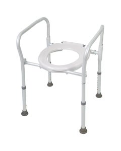 Homecraft Aluminium Folding Over Toilet Aid, without Bucket and Lid