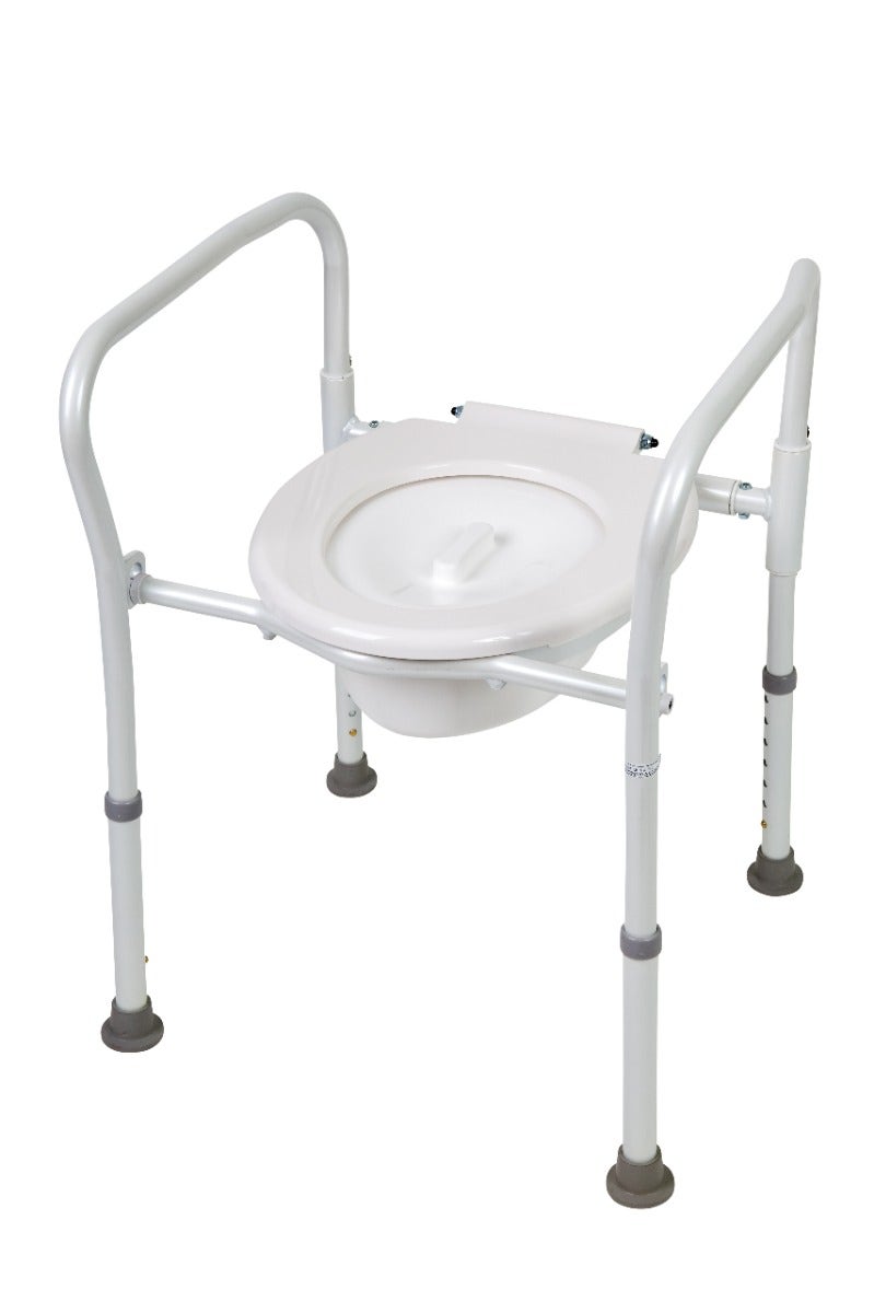 Homecraft Aluminium Folding Over Toilet Aid, without Bucket and Lid