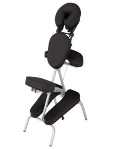 EarthLite Vortex Portable Massage Chair, Black