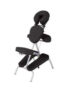 EarthLite Vortex Portable Massage Chair, Black