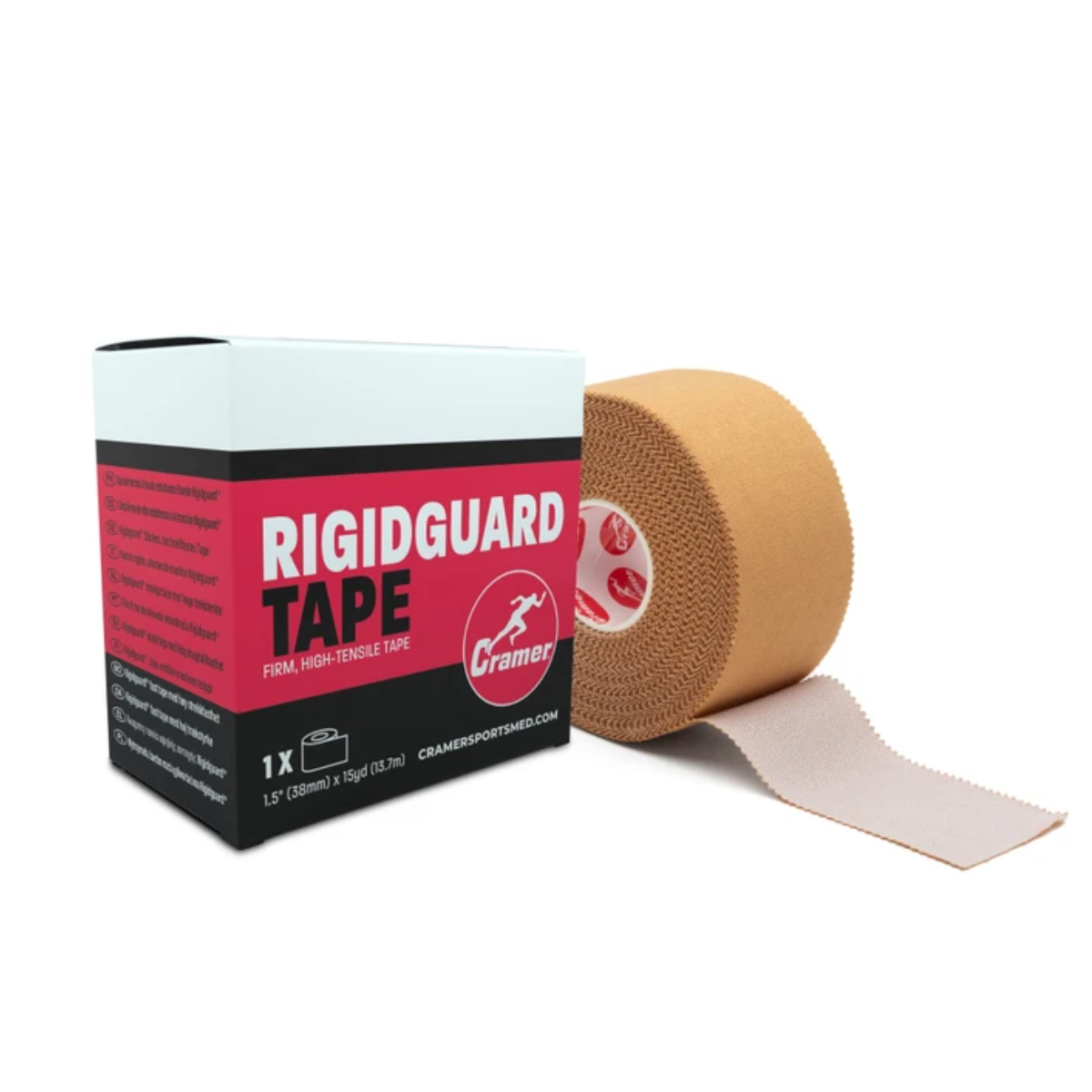 Cramer RigidGuard Sports Rigid Tape, 38mm x 13.7m, Tan, 30 Rolls