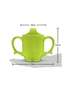 Dignity by Wade Two Handled Feeding Cup, 250ml, Green, Single