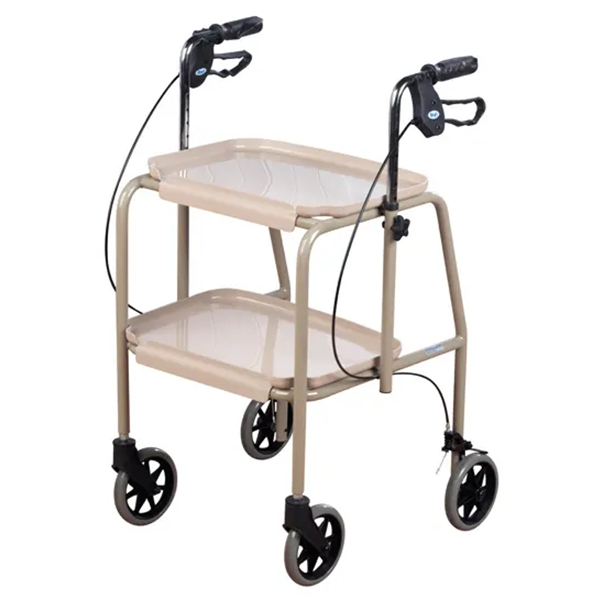 Days Adjustable Height Trolley Walker, Beige, 2/ctn