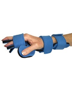 Comfyprene Hand Separate Finger Orthosis, Adult, Left, Dark Blue