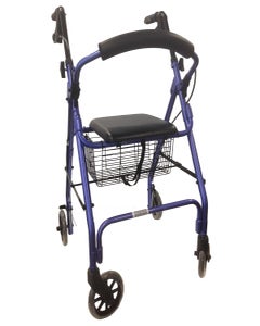 Days Seat Walker with Handbrakes and Curved Backrest, Purple, 2/ctn