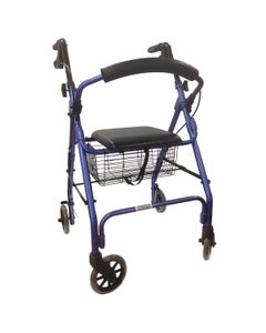 Days Seat Walker with Handbrakes and Curved Backrest, Purple, 2/ctn