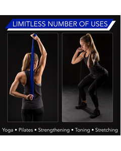 THERABAND Resistance Exercise Bands, Advanced Home Pack, contains Blue, Black 1.5m bands