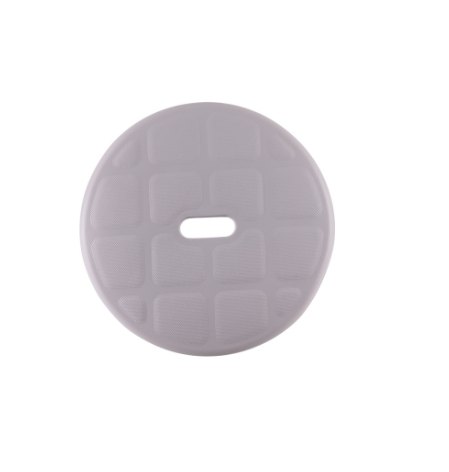 King Rotating Round Stool with Tray, Height Adjust, white