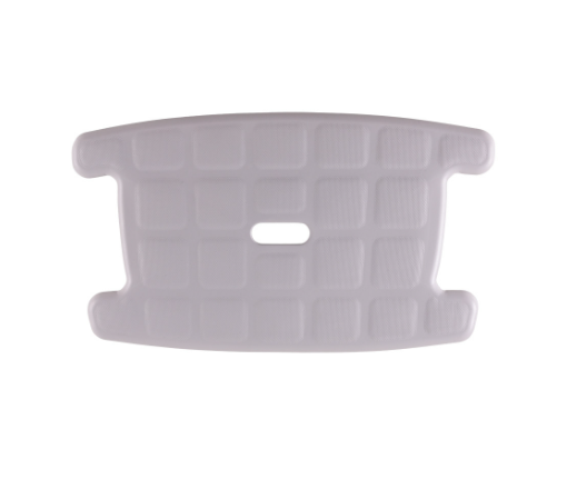 King Shower Chair with Cutout - Back & Armrests, white