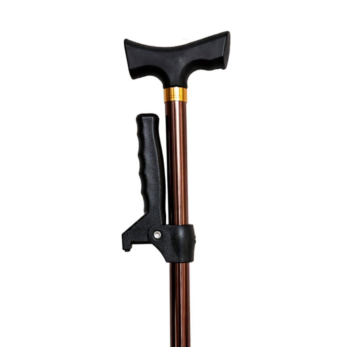 Days Sit to Stand Assist T-Handle Walking Stick with Lever, Bronze