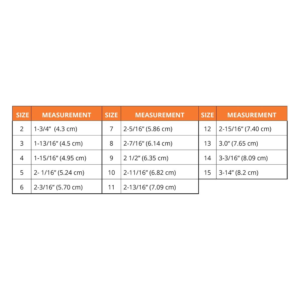 3pp® Oval-8® Finger Splint Sizing Set