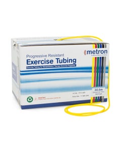 Metron Exercise Tubing, Yellow, Light, 30.5m