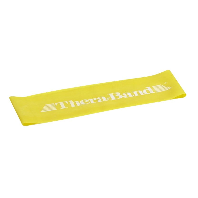 THERABAND Band Loop, Yellow, Thin, 30.4cm