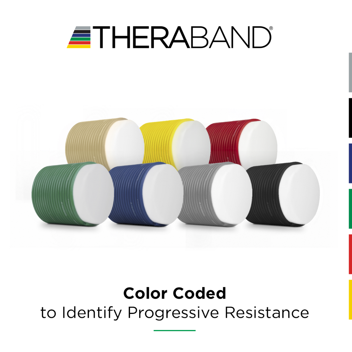 THERABAND Resistance Exercise Tubing, Dispenser Box