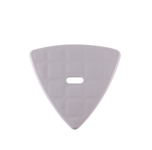 King Triangle Stool with Tray, Adjustable Height in a room setting, white