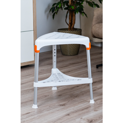 King Triangle Stool with Tray, Adjustable Height