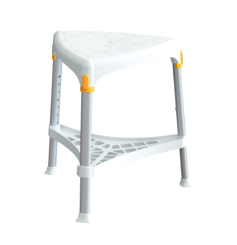 King Triangle Stool with Tray, Adjustable Height
